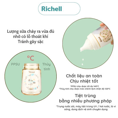 Núm ty Hanaemi Richell S/M/L cho bé  (2 cái/hộp)