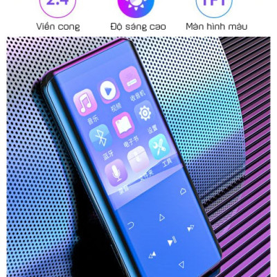 Máy Nghe Nhạc MP3 Hỗ Trợ Xem Phim Định Dạng AVI RUIZU D25 Công Nghệ Bluetooth 5.0 Màn Hình 2,4Inch Cong 3D Có Tính Năng Lặp A-B Hỗ Trợ Học Tiếng Anh - Bộ Nhớ Trong Từ 16Gb Đến 32Gb - Hàng Chính Hãng
