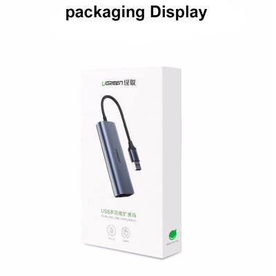 Ugreen UG60719CM252TK hub USB 3.0 ra 3*USB 3.0 + 10/100/1000 gigabit lan màu xám chất liệu nhôm cổng nguồn micro - HÀNG CHÍNH HÃNG