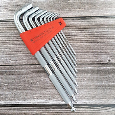 Bộ Lục Giác Đầu Bi Tay Sần Knurled PB Swiss Tools PB 3212.LH 10