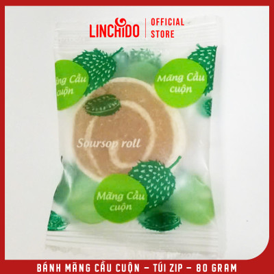 Bánh Mãng Cầu Cuộn - Đặc sản Đồng Tháp - Túi Zip 80 Gram