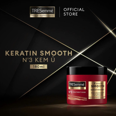 Kem Ủ Tresemmé Keratin Smooth Tinh Dầu Argan & Keratin Vào Nếp Suôn Mượt 180ml