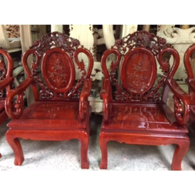 Bàn ghế guột mẫu phượng gỗ nhãn