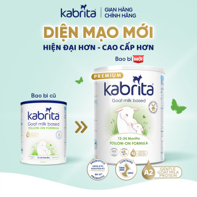 Combo 3 lon Sữa dê Kabrita số 2 cho trẻ từ 12- 24 tháng - Lon 800g