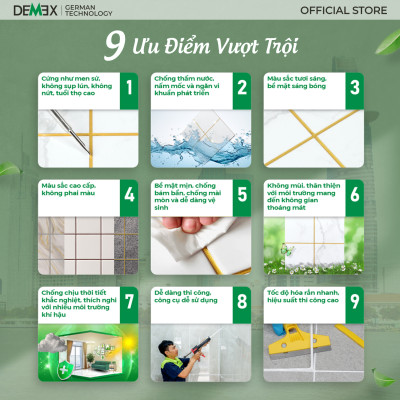 Combo 12 Chai Keo Chà Ron 2 Thành Phần - Keo Chít Mạch Chống Thấm, Không Chứa Chất Gây Ung Thư