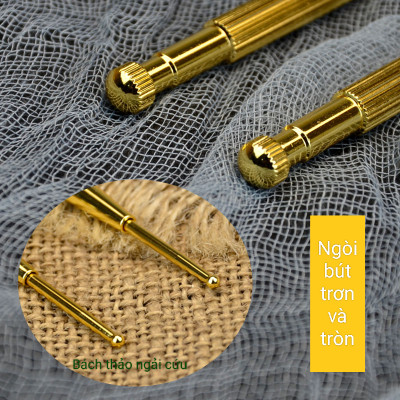 Bút dò kích thích huyệt massage tai bằng đồng . Bút bấm huyệt loa tai, nhĩ châm.Miếng dán nhĩ châm hạt vương bất lưu hành.