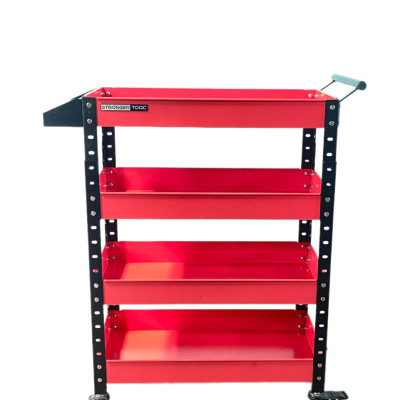 XE ĐẨY DỤNG CỤ XE ĐẨY DỤNG CỤ 4 NGĂN XE ĐẨY DỤNG CỤ XE MÁY XE ĐẨY DỤNG CỤ DÙNG CHO GAGARE Ô TÔ XE ĐẨY ĐỰNG ĐỒ NGHỀ