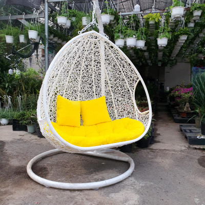 Ghế xích đu đôi - NAVICOM (Nệm màu vàng)