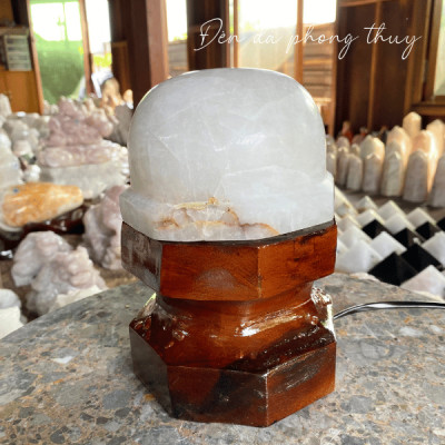 Trải Nghiệm Sự An Nhiên và Cân Bằng Với Đèn Đá Phong Thủy Tự Nhiên NHASAN DTA04 - 2.2kg (KT: 19 x 13 (cm))