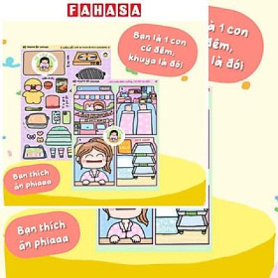 Bộ Tranh Tương Tác Cô Tiên Xanh - Ăn Khuya