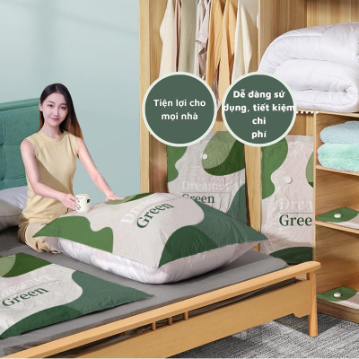 Combo 6 Túi Hút Chân Không Đựng Chăn Màn, Quần Áo, Chống Ẩm Mốc Bụi, Bảo Quản Quần Áo Chăn Gối Mền - TẶNG KÈM BƠM ĐIỆN