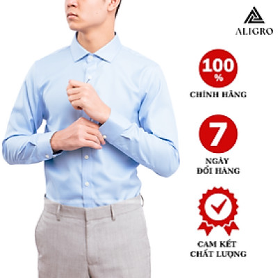 Áo sơ mi nam dài tay ALIGRO chất liệu cotton cao cấp mềm mại, thoáng mát, thấm hút mồ hôi, kháng khuẩn cao ALGS197