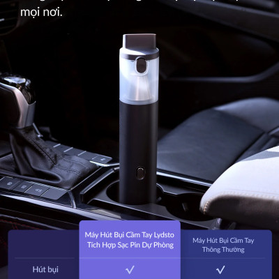 Hút bụi càm tay có tích hợp kích bình Lydsto YM-XCYJDY02 công suất 10000Pa dễ sử dụng tiện lợi - Hàng chính hãng