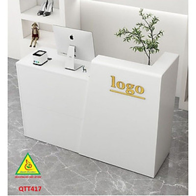 QUẦY LỄ TÂN, QUẦY TIẾP TÂN, QUẦY TÍNH TIỀN, QUẦY THU NGÂN QTT417 - Nội thất lắp ráp Viễn Đông Adv