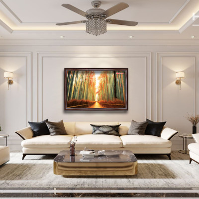 D802 01 Tranh kính Phong cảnh thiên nhiên ( được chọn mẫu)