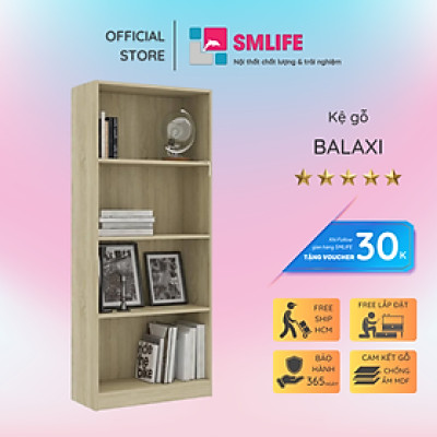 Kệ sách đẹp đơn giản gỗ MDF SMLIFE Balaxi