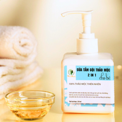 Sữa tắm gội thảo mộc cho bé Wonmom 250ml