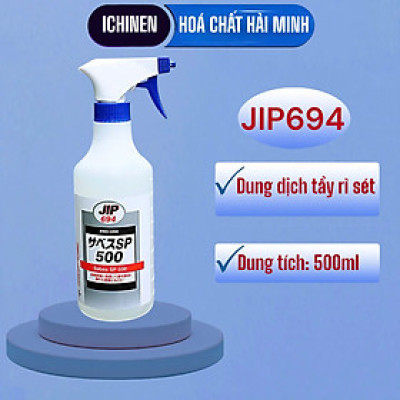 Chai xịt hóa chất tẩy rỉ sét JIP 694 500ml - Hàng chính hãng ICHINEN Nhật Bản - Loại bỏ hoàn toàn rỉ sét trên kim loại và máy móc