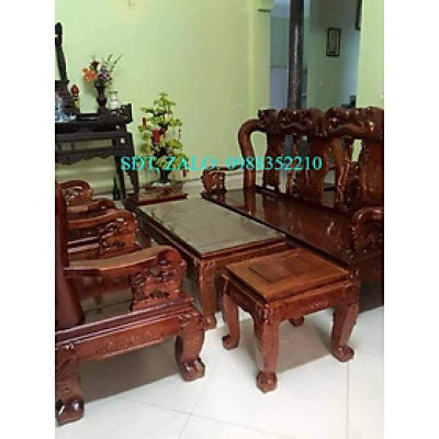 Bộ bàn ghế quốc đào gỗ xoan  -NỘI THẤT BÌNH LONG 0988-352-210
