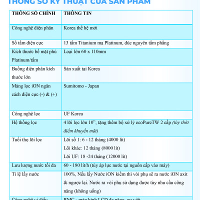 Máy Lọc Nước Điện Giải Ion Kiềm ROBOT IonPrince 1312 - Hàng Chính Hãng