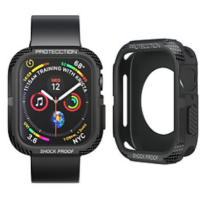 Ốp Bảo Vệ Case Armor Carbon cho Apple Watch Series 8 / Apple Watch Series 9 Size 41mm/45mm - Hàng Chính Hãng