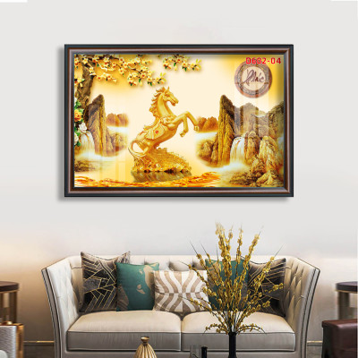 D602 01 Tranh kính Bát mã phi nước đại ( được chọn mẫu)