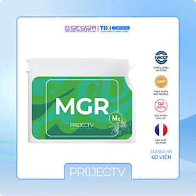 Thực Phẩm Sức Khỏe MGR Classic Hit - Phép Màu Magie - PROJECT V - Hộp 60 Viên - Xuất xứ Pháp, Hàng Chính Hãng