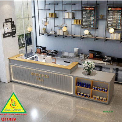 Quầy tiếp tân, Quầy thu ngân, bàn thu ngân QTT439 - NỘI THẤT LẮP RÁP VIENDONGADV