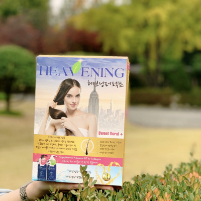 Combo 01 chai Dầu Xả chăm sóc tóc + 01 Sữa tắm dưỡng ẩm da cao cấp Heavening Perfect TẶNG KÈM Hộp & Túi đựng