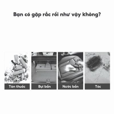 FTAKY Máy Hút Bụi Cầm Tay Không Dây Mini Cao Cấp Bản Adapter, 20000PA Hút Mạnh - Thiết Kế Không Dây Tặng Kèm Đầu Hút Hàng Chính Hãng