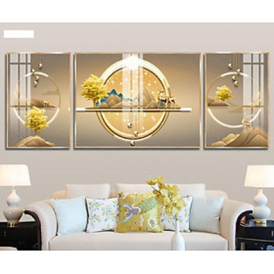 Mẫu Mới 2022 Bộ Tranh Treo Tường Tráng Gương Cao Cấp Tặng Kèm Đinh Treo H7