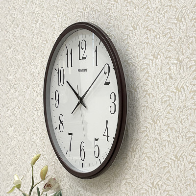 Đồng hồ treo tường Nhật Bản Rhythm CMG430NR06 Kt 50.0 x 4.5cm, 1.87kg Vỏ nhựa. Dùng Pin.