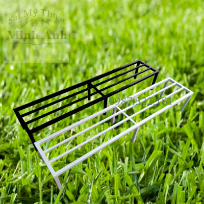 Kệ thép. Dài 100-120 cm. Rộng 20-25-30cm. Cao 10-15-20-25-30cm. 6 chân. 2 nan phụ. Hộp thép 2x2cm ( Hàng Chính Hãng )