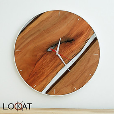 Mẫu Đồng Hồ Treo Tường Chế Tác bằng Gỗ Tự Nhiên Ấn Tượng Phong cách Hiện đại DH12050101