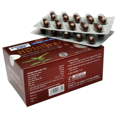 Thực Phẩm BVSK HDinliver Extra -  Hỗ Trợ Giải Độc, Tăng Cường Chức Năng Gan (Hộp 5 Vỉ x 10 Viên)