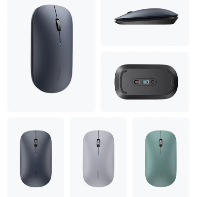 Ugreen UG25159MU001TK màu xanh 2.4G và Bluetooth Chuột không dây dùng cho máy tính laptop chất liệu nhựa ABS có kèm pin AA - HÀNG CHÍNH HÃNG