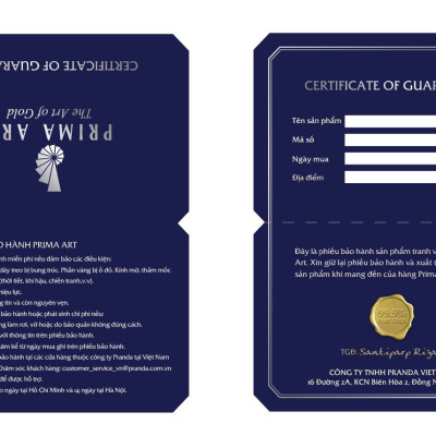 Tranh Vàng 24K - BST Noble Phong Cách Sống- Size 18 x 21cm - CGS-0895-04