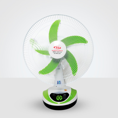 Quạt sạc tích điện Honjianda FL 316 - tích hợp đèn LED & cổng USB - Hàng chính hãng