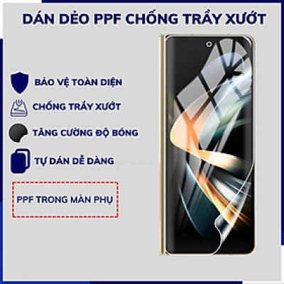Dán màn hình cho Samsung Galaxy Z Fold 6 / Z Fold 5 / Z Fold 4 / Z Fold 3 / Z  Flip6 / Z Flip 5 / Z Flip 4 / Z Flip 3 dẻo PPF trong suốt - Hàng chính hãng