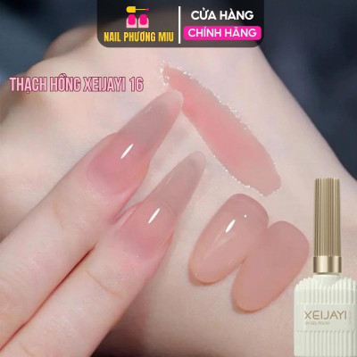 Tổng Hợp Sơn Thạch Lẻ Màu Siêu Xinh XEIJAYI Cao Cấp 15ml Màu Hồng đào Nude, Hồng đậm Sáng, Hồng Light Làm Nail Sơn thường Gel Phong Cách Đẹp Nhẹ Nhàng