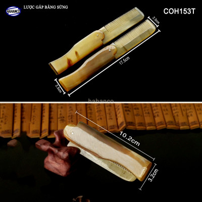 Lược Sừng Gấp Gọn - Loại Bỏ Túi Dành Cho Nam Thuận tiện Dễ sử dụng Tạo kiểu tóc - COH153T