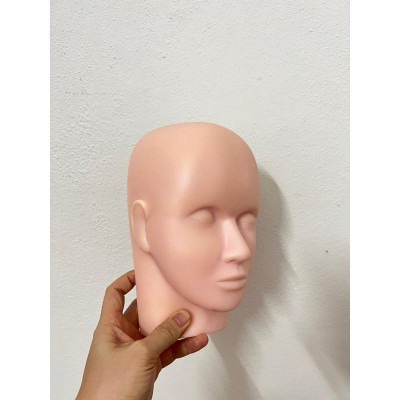 Đầu Canh Silicon To Mềm Manocanh Tập Nối Mi, Phun Xăm, Massage Bấm Huyệt, Kích Thước Tiêu Chuẩn 25x15cm Hàng Loại 1 Làm Nail Và Spa Cosmetic