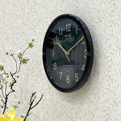 Đồng hồ treo tường Nhật Bản Rhythm CMG434NR02 Kt 28.0 x 4.3cm, 580g Vỏ nhựa. Dùng Pin.