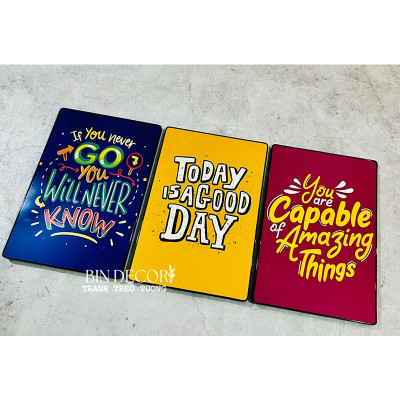 (CÓ ẢNH THẬT) Tranh treo tường trang trí decor lớp học tiếng anh 2 kèm đinh treo