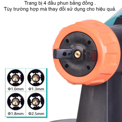 Máy phun sơn loại to, công suất mạnh 1200W - PA SG9620ST (Kèm bộ phụ kiện)