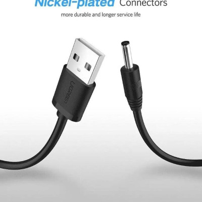 Ugreen UG10376US277TK 1m màu đen dây cấp nguồn usb 2.0 sang đầu cái 3.5mm - HÀNG CHÍNH HÃNG