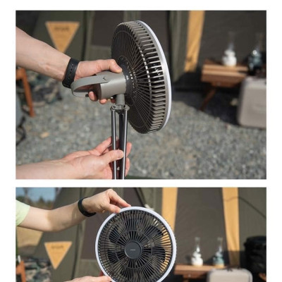 Quạt tích điện không dây kiêm đèn Mooas Made in Korea Hàng chính hãng