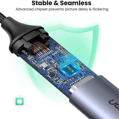 Ugreen UG70444CM297TK 4k 60hz bộ chuyển thunderbolt 3 usb type c ra hdmi 2.0 - HÀNG CHÍNH HÃNG