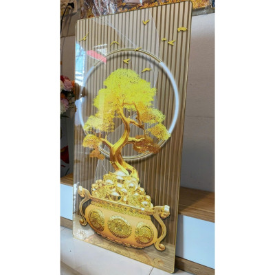 (CÓ ẢNH THÂT)Tranh treo tường cây  tài lộc may mắn 6 phòng khách làm quà tặng tân gia khai trương