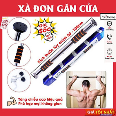 Xà Đơn Treo Tường Gắn Cửa, Xà Đơn Gắn Tường Đa Năng Dụng Cụ Tập Cơ Bụng - Thanh Tập Xà Đơn Treo Tường Gắn Cửa Nhiều Cỡ Từ 60-130cm Tùy Chỉnh Phù Hợp Tập Gym Tại Nhà Tăng Cơ Bắp